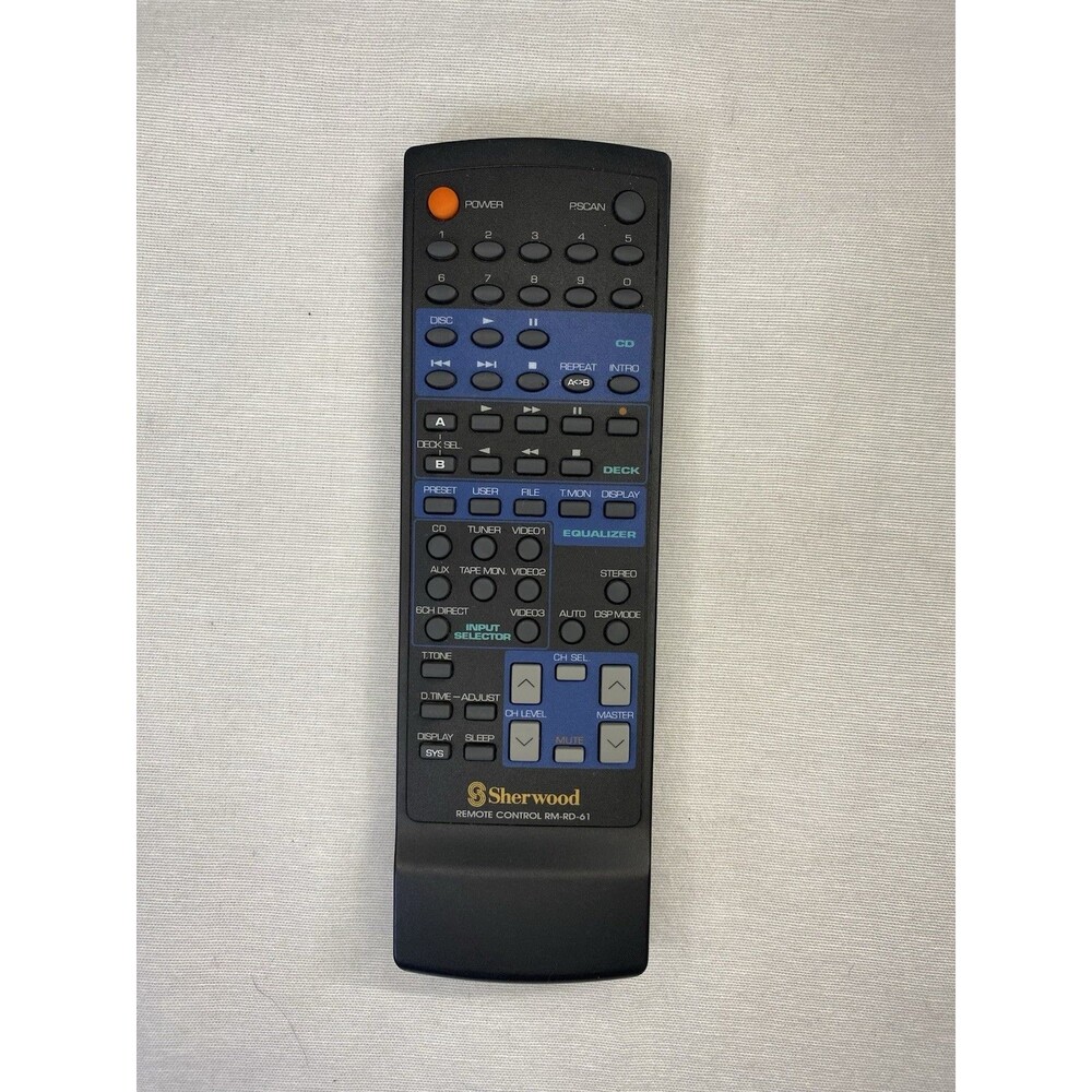 Original Sherwood RM-RD-61 Remote Control for RD-7100 RD-6106 RD-7103 RV-7100